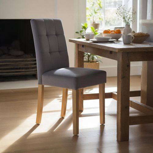 Graphite Dining Chair - Set of 2 - Fabric