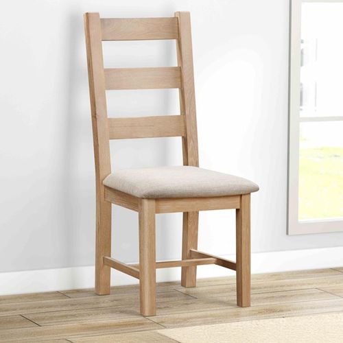 Hayley Dining Chair - Ladder Back - Set of 2 - Oak