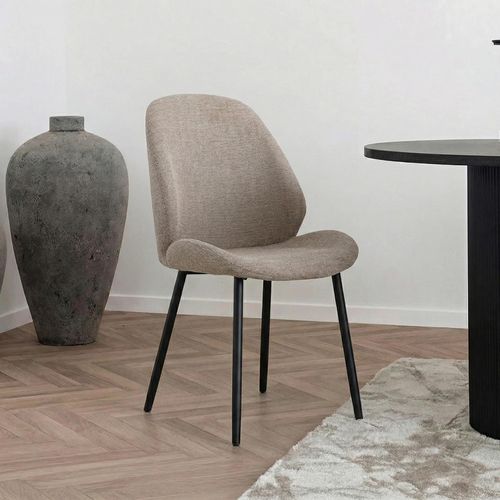 Monte Carlo Dining Chair - Set of 2 - Stone - Fabric