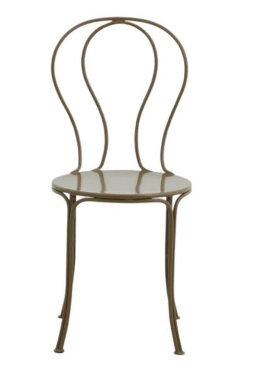 2 x Olivo Green Metal Garden Dining Chair