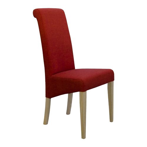 Italia Dining Chair - Set of 2 - Chilli Fabric