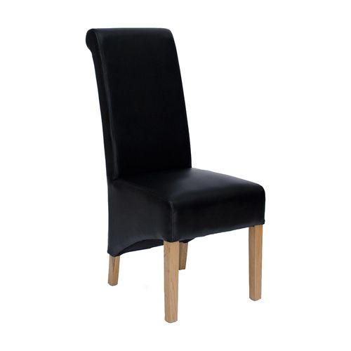 Richmond Dining Chair - Set of 2 - Matt Noir Bonded Leather