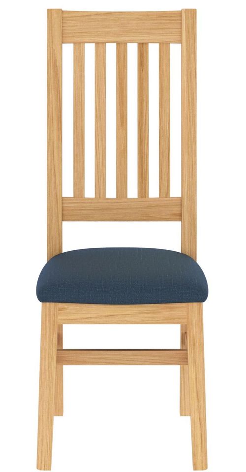 2 x Selene Oak Slatted Back Dining Chair