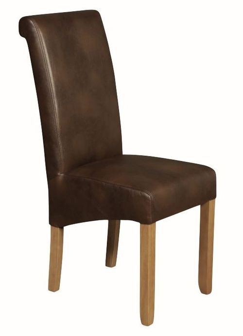 2 x Sophie Tan Faux Leather Dining Chair