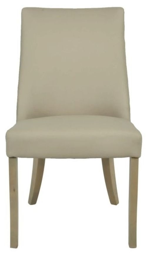 2 x Urich Beige PU Dining Chair