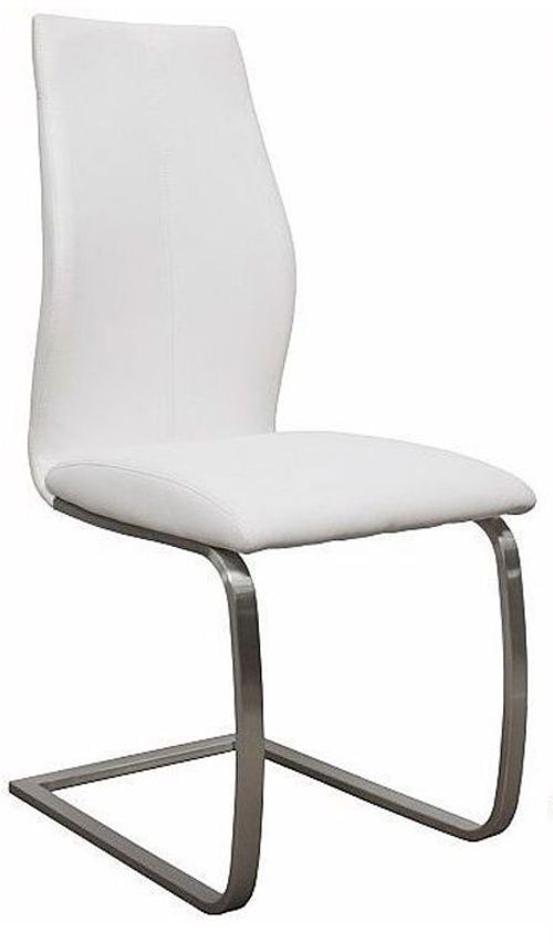 Irma Dining Chair - Set of 2 - White Faux Leather