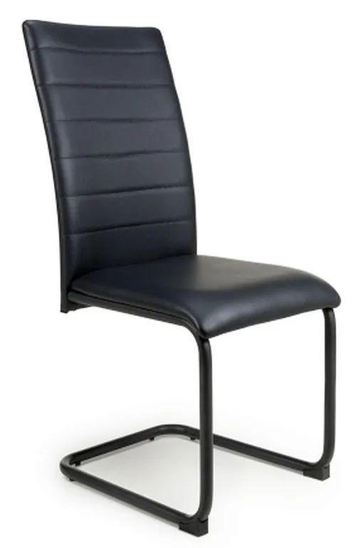 4 x Carlisle Black Leather Effect Dining Chair