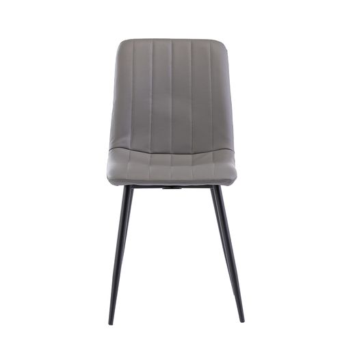 4 x Grey Faux Leather Dining Chair