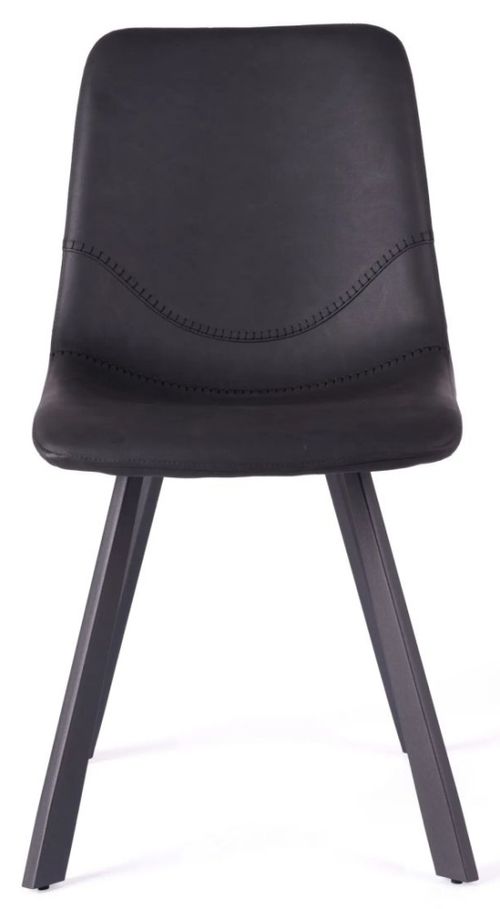 4 x Ryan Vintage Black PU Dining Chair