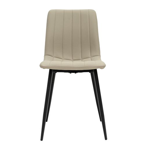 4 x Stone Faux Leather Dining Chair