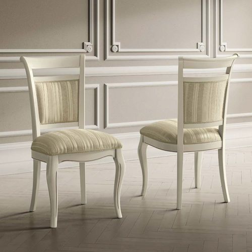 Giotto Dining Chair - Casablanca Fabric - Bianco Antico