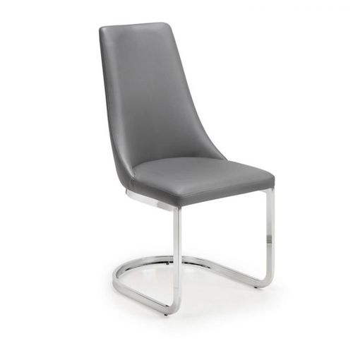Clearance - Set of 2 Como Grey Cantilever Dining Chair - A105