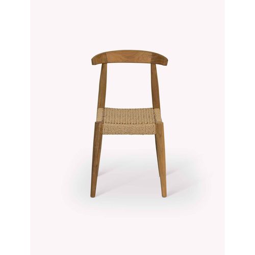 Hawthorne Outdoor Dining Chair Set of 2 Natural Teak Wood
