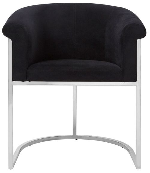 Vogue Dining Chair - Luxe - Black Velvet Fabric
