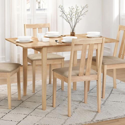 Rufford Dining Set - 2-4 Seater - 80cm-120cm - 4 Chairs - Oak