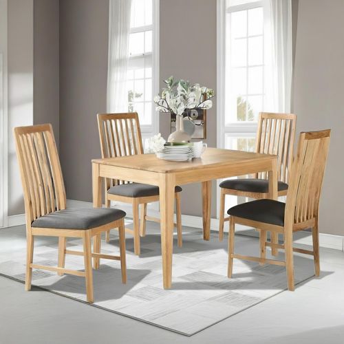 Dunmore Dining Set - 4 Seater - 120cm - Oak