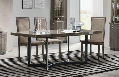 Armonia Dining Set - 8 Seater - 200cm - Silver Birch - with Roma Fabric Chair