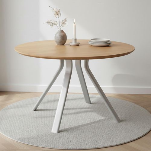 Bristol Round Dining Table - 4 Seater - 120cm - Oak