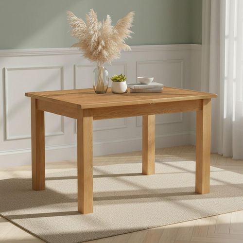 Salisbury Lite Oak - Extending Dining Table - 4-6 Seater - 120cm-165cm