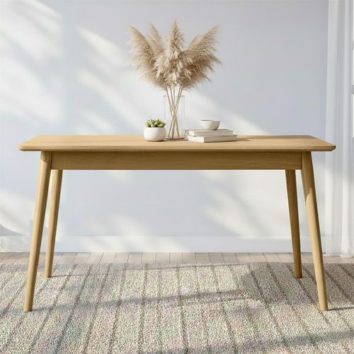 Valencia Herringbone Extending Dining Table - 140cm-190cm - 4-6 Seater - Oak