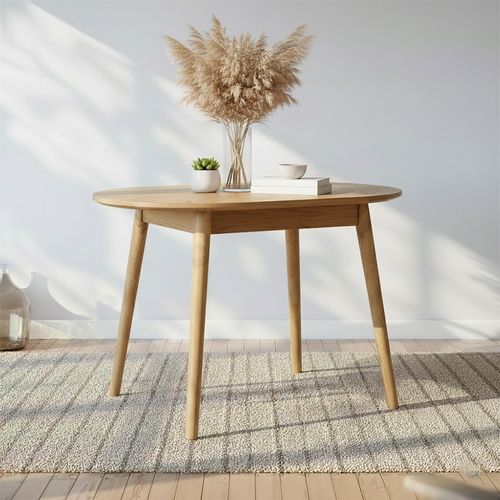 Valencia Herringbone Oval Dining Table - 115cm - 4 Seater - Oak