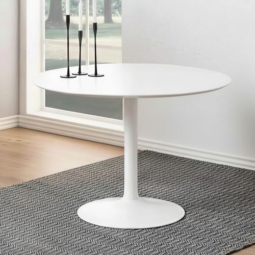 Ibiza Round Dining Table - 4 Seater - 110cm - White