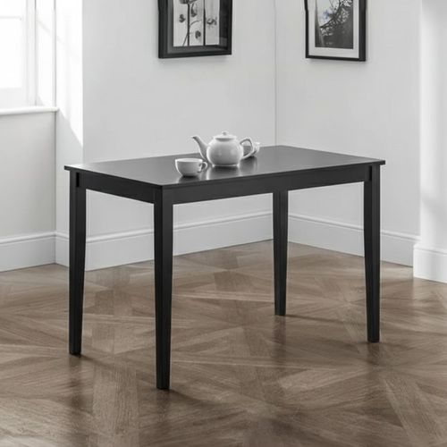 Hudson Dining Table - 4 Seater - 114cm - Black