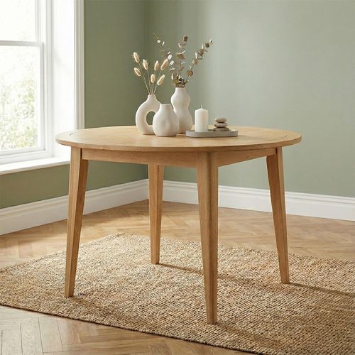 Twyford Round Dining Table - 4 Seater - 120cm - Oak