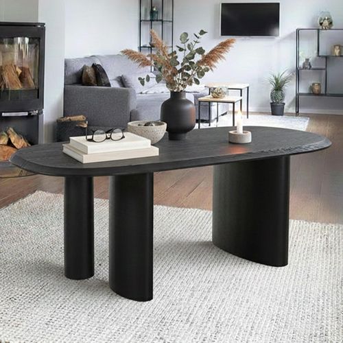 Tirano Dining Table - Pedestal - 8 Seater - 220cm - Black
