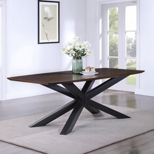 Nevada Dining Table - 8 Seater - 220cm - Parquet Style Wood