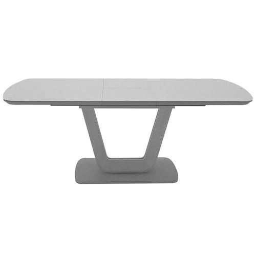Clearance - Lazzaro Extending Dining Table - 6-8 Seater - 160-200cm - Light Grey Matt - A441