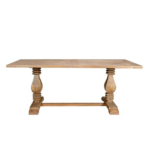 Clearance - Lucca Dining Table - 8 Seater - 200cm - Double Pedestal - Mango Wood - FSS16891