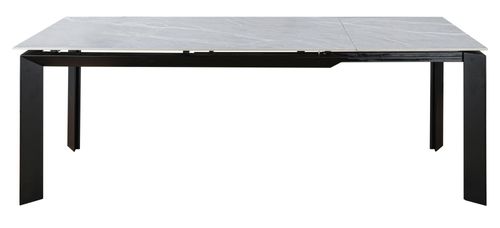 Austyn Argento Grey Ceramic 6-8 Seater Extending Dining Table - 160cm-220cm