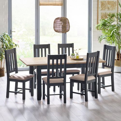Bordeaux Extending Dining Table - 180cm-220cm - 6-8 Seater - Butterfly - Grey