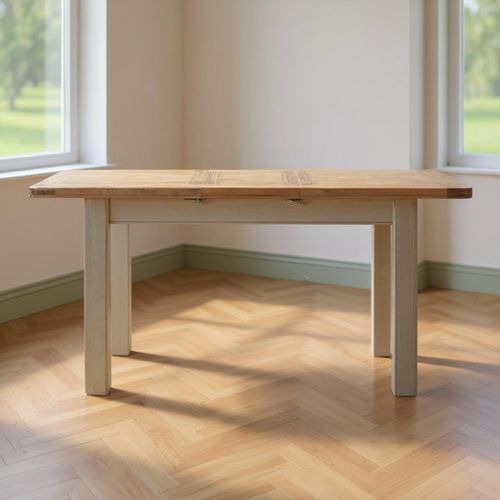 Clarion Dining Table - 4-6 Seater - 120cm-153cm - Extending - Oak and Grey