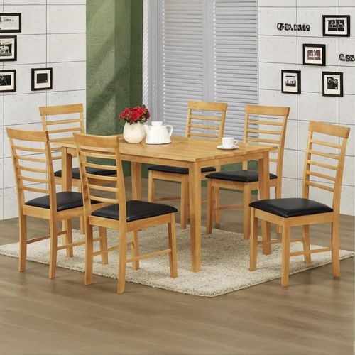 Clearance - Hanover Light Oak 6 Seater Dining Table - FSS16405
