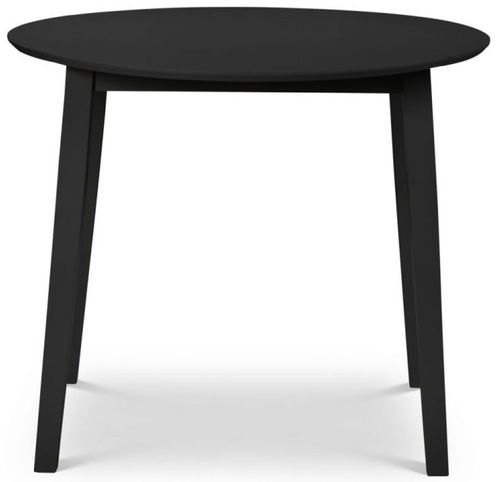 Coast Black Wooden 2-4 Seater Round Drop Leaf Dining Table