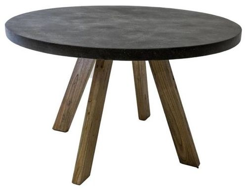 Concrete Top 4 Seater Round Dining Table