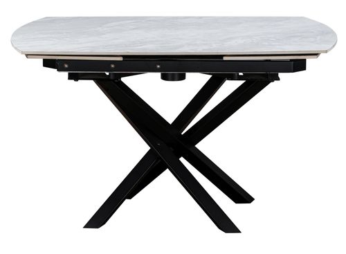 Elia Pearla Grey Ceramic 4-6 Seater Extending Dining Table - 120cm-180cm