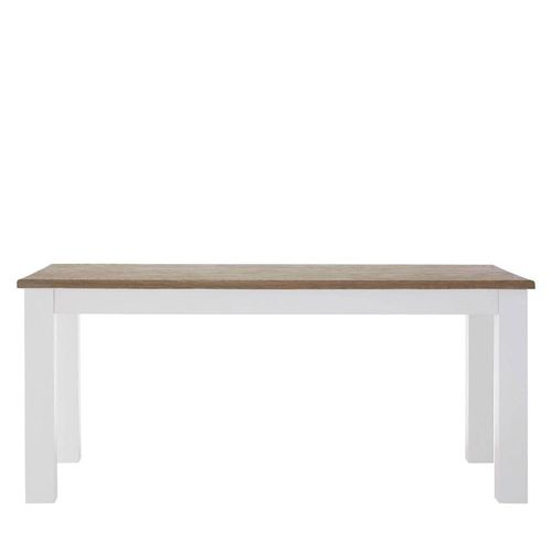 Hampstead Dining Table - 6 Seater - 180cm - Oak and White