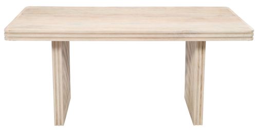 Hanover Ribbed Mango Wood 6 Seater Dining Table