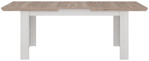 Illopa White 6-8 Seater Extending Dining Table