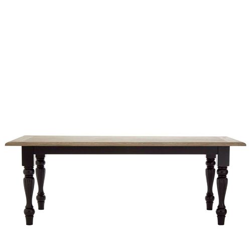 Kensington Townhouse Dining Table - 8 Seater - 200cm - Oak and Black