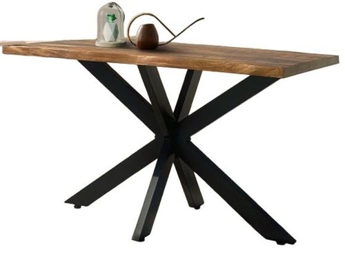 Kerela Mango Wood 4 Seater Dining Table with Star Legs