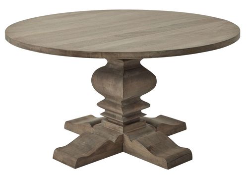 Kingaroy Wooden Pedestal 6 Seater Dining Table, 150cm Round Top