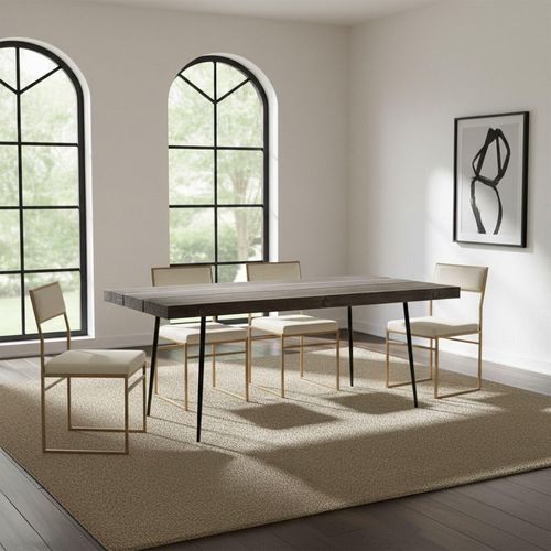 Mason Dining Table - 6 Seater - 180cm - Stone Grey Oak