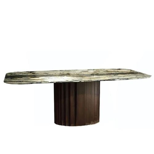 Mayfair Dining Table - Boat Edge - 8 Seater - Pedestal - Marble - Variation Available
