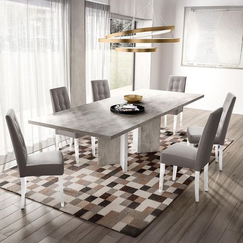 Modern Treviso Dining Table - 6 Seater - 180cm - White