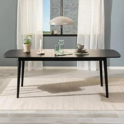 Montreux Extending Dining Table - 6-8 Seater - 180cm-219cm - Black
