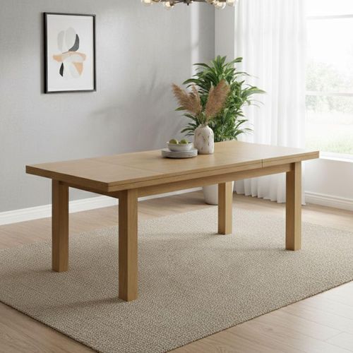 Normandy Extending Dining Table - 8-10 Seater - 200cm-245cm - Oak